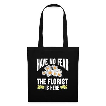 Cadeau de fleuriste, Designer Floral disant, fleuriste - Sac en tissu - noir - Devant