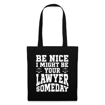 Lawyer Gift Law School Student Humor Lawyer - Tote Bag - black - Front