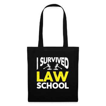 Avocat cadeau faculté de droit étudiant humour avocat - Sac en tissu - noir - Devant