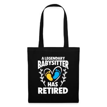 Nanny Daycare Babysitter - Tote Bag - black - Front
