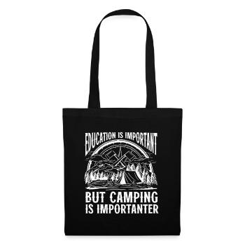 Camping Cadeau Campfire Nature Camper - Sac en tissu - noir - Devant