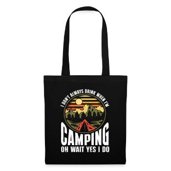 Camping Cadeau Campfire Nature Camper - Sac en tissu - noir - Devant