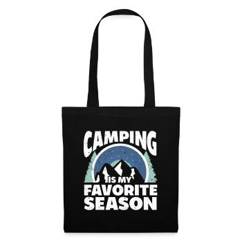 Camping Cadeau Campfire Nature Camper - Sac en tissu - noir - Devant