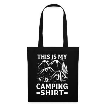 Camping Cadeau Campfire Nature Camper - Sac en tissu - noir - Devant