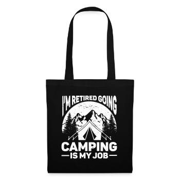 Camping Cadeau Campfire Nature Camper - Sac en tissu - noir - Devant