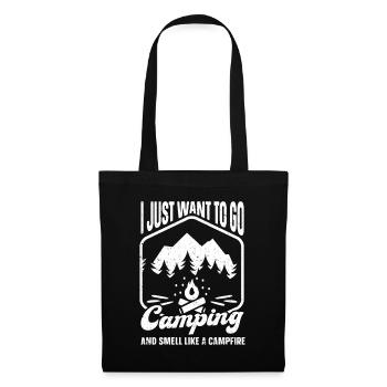 Camping Cadeau Campfire Nature Camper - Sac en tissu - noir - Devant