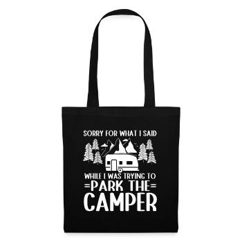 Camping Cadeau Campfire Nature Camper - Sac en tissu - noir - Devant