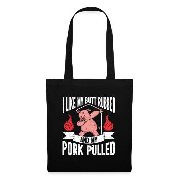 BBQ Pulled Pork Schwein Grill - Tote Bag - black - Front