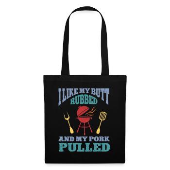 BBQ Pulled Pork Schwein Grill - Tote Bag - black - Front