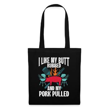 BBQ Pulled Pork Schwein Grill - Tote Bag - black - Front