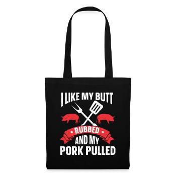 BBQ Pulled Pork Schwein Grill - Tote Bag - black - Front