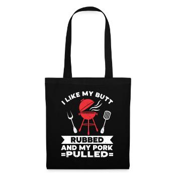 BBQ Pulled Pork Schwein Grill - Tote Bag - black - Front