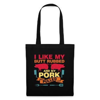 BBQ Pulled Pork Schwein Grill - Tote Bag - black - Front