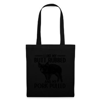 BBQ Pulled Pork Schwein Grill - Tote Bag - black - Front