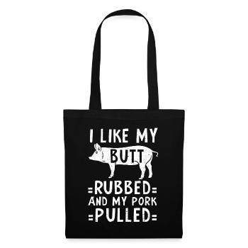 BBQ Pulled Pork Schwein Grill - Tote Bag - black - Front