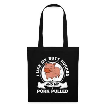 BBQ Pulled Pork Schwein Grill - Tote Bag - black - Front