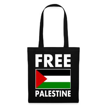 Free palestine - Sac en tissu - noir - Devant