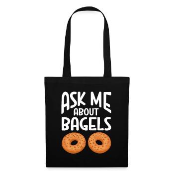 Bagel Gift Food Bagel - Tote Bag - black - Front