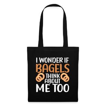 Bagel Gift Food Bagel - Tote Bag - black - Front