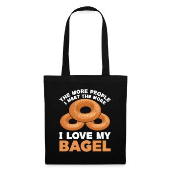 Bagel Gift Food Bagel - Tote Bag - black - Front