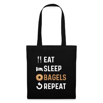 Bagel Gift Food Bagel - Tote Bag - black - Front