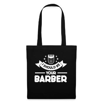 Friseur Geschenk Für Friseur Salon Spruch Friseur - Stoffbeutel - Schwarz - Vorne