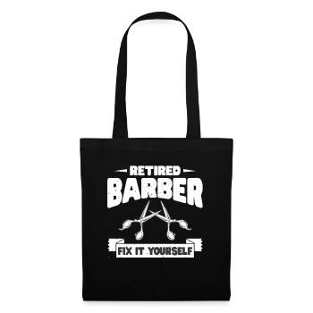 Friseur Geschenk Für Friseur Salon Spruch Friseur - Stoffbeutel - Schwarz - Vorne