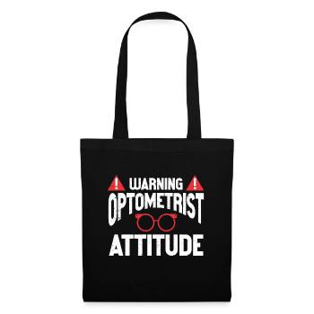 Optometrist Optiker Optometrie - Stoffbeutel - Schwarz - Vorne