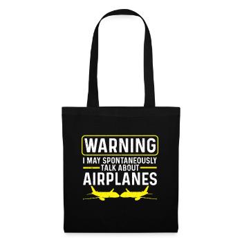 Pilot Quote Flight Lover Aircraft Aviation - Tote Bag - black - Front