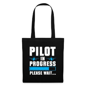 Pilot Quote Flight Lover Aircraft Aviation - Tote Bag - black - Front