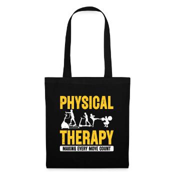 Kinésithérapeute Physiothérapie - Sac en tissu - noir - Devant