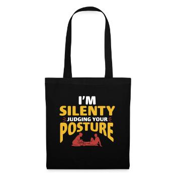 Kinésithérapeute Physiothérapie - Sac en tissu - noir - Devant
