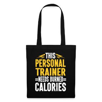 Personal Trainer Coach Gym Workout Fitness Trainer - Tote Bag - black - Front