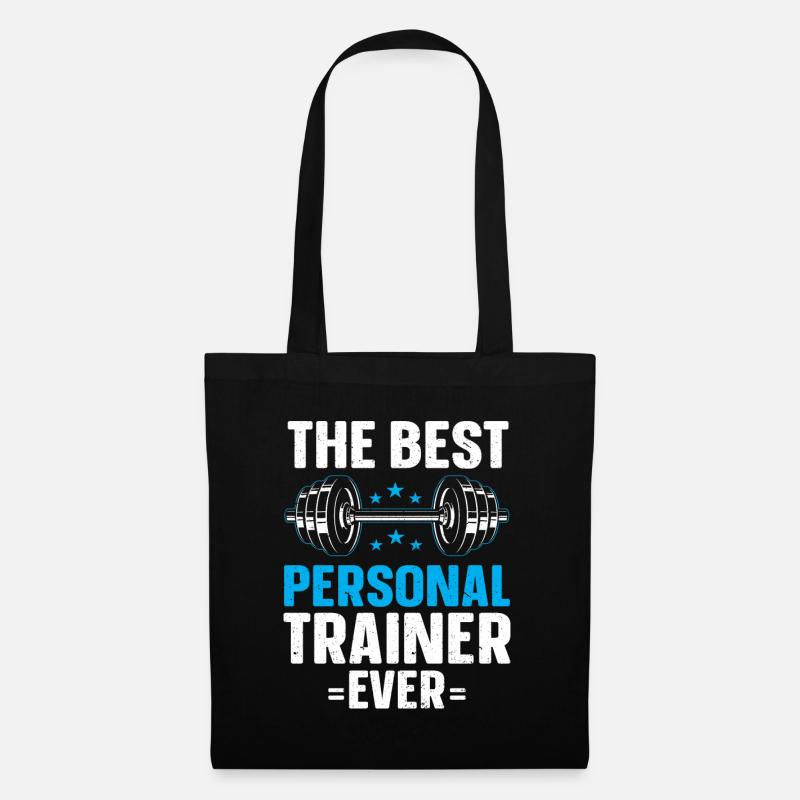 Personal Trainer Coach Gym Workout Fitnesstrainer - Stoffbeutel - Schwarz