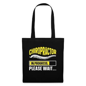 Chiropraktiker Chiropraktik - Stoffbeutel - Schwarz - Vorne