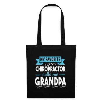 Chiropraktiker Chiropraktik - Stoffbeutel - Schwarz - Vorne