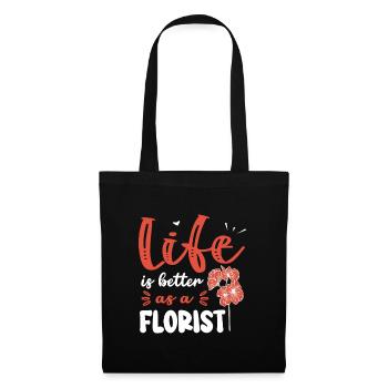 Floral Designer Floristry Floral Florist - Tote Bag - black - Front