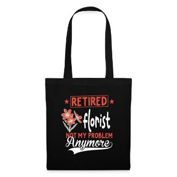 Designer floral Fleuriste Fleuriste Fleuriste - Sac en tissu - noir - Devant