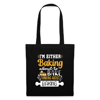 Cuisson Jeu de mots Cuire Cuisinier Chef Boulanger - Sac en tissu - noir - Devant