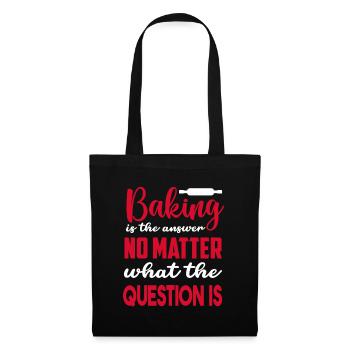 Cuisson Jeu de mots Cuire Cuisinier Chef Boulanger - Sac en tissu - noir - Devant