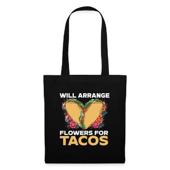 Designer floral Fleuriste Fleuriste Fleuriste - Sac en tissu - noir - Devant