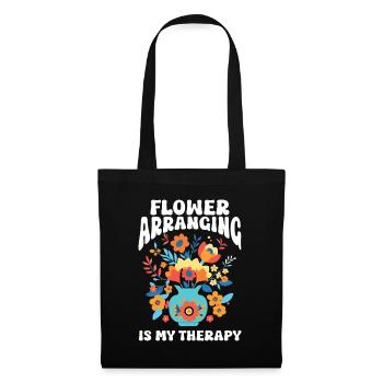 Designer floral Fleuriste Fleuriste Fleuriste - Sac en tissu - noir - Devant