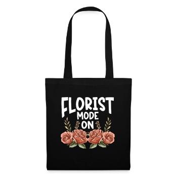 Designer floral Fleuriste Fleuriste Fleuriste - Sac en tissu - noir - Devant