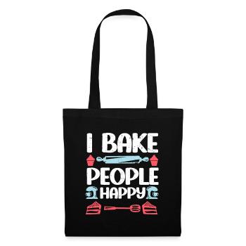 Cuisson Jeu de mots Cuire Cuisinier Chef Boulanger - Sac en tissu - noir - Devant