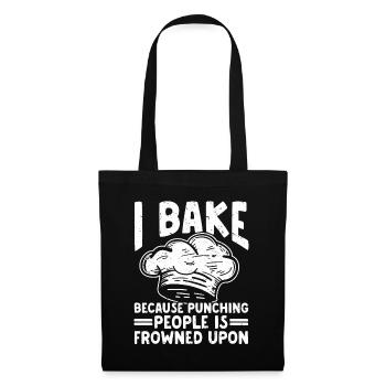 Cuisson Jeu de mots Cuire Cuisinier Chef Boulanger - Sac en tissu - noir - Devant