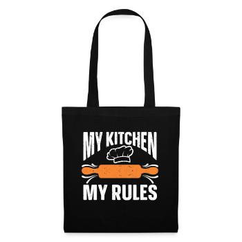 Cuisson Jeu de mots Cuire Cuisinier Chef Boulanger - Sac en tissu - noir - Devant