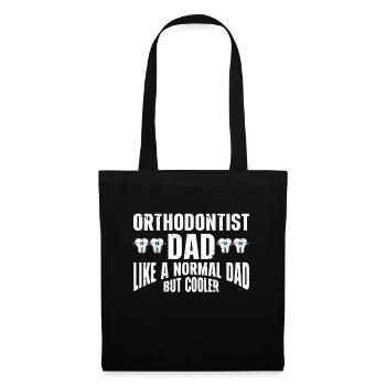 Orthodontiste Orthodontie Dentaire - Sac en tissu - noir - Devant
