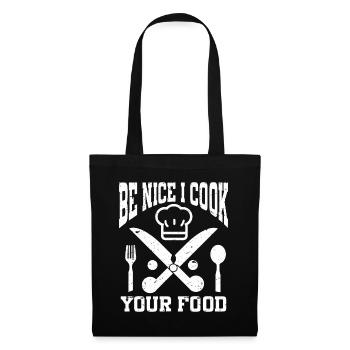 Chef Chef de cuisine - Sac en tissu - noir - Devant