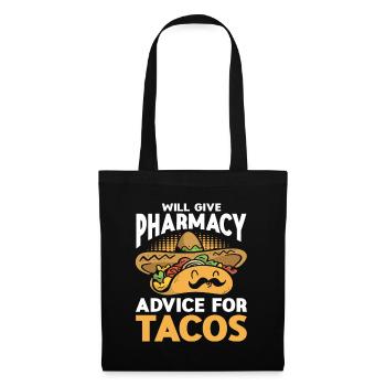 Taco Lover Food Quote Taco - Tote Bag - black - Front