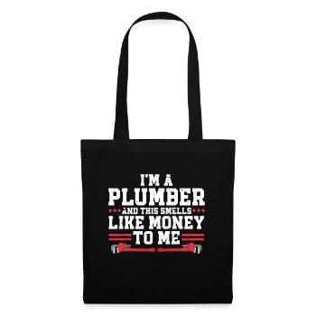 Plumber Men Father Husband Plumber - Tote Bag - black - Front